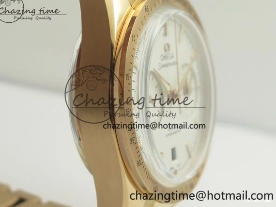 0724 Speedmaster ’57 Co-Axial RG OMF 1:1 Best Edition White Dial On RG Bracelet A9300 (Free Leather Strap) Durable 8065